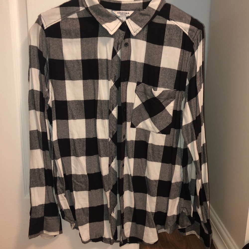 Black & White Checkered Flannel